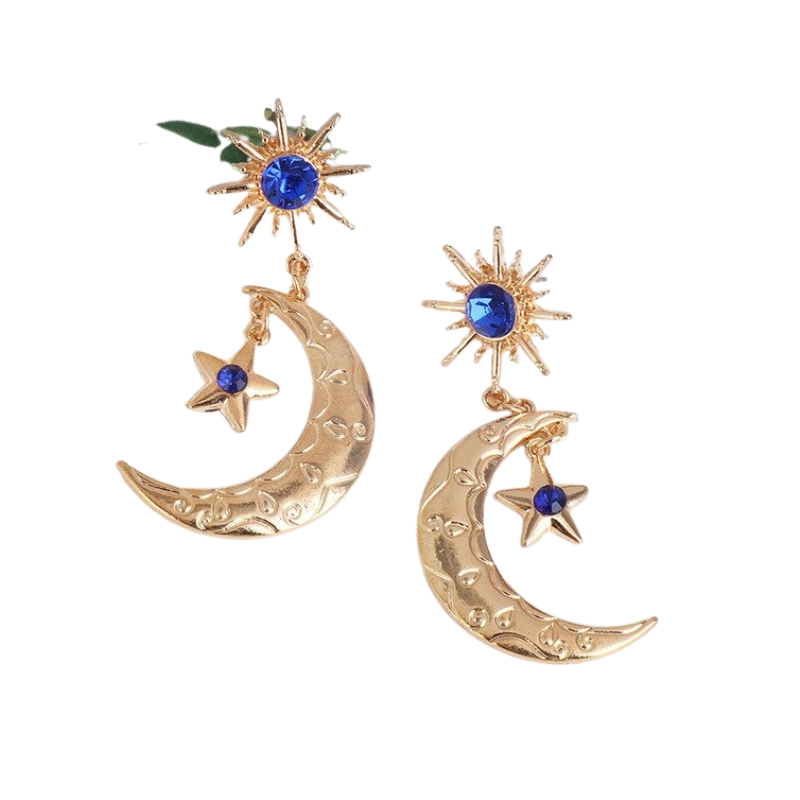 Moon-shaped earrings